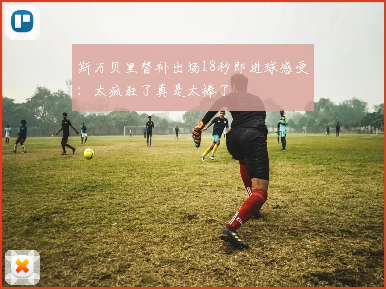 斯万贝里替补出场18秒即进球感受：太疯狂了真是太棒了